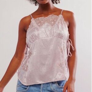 NWOT Free People Lilac Combo Shimmer On Cami - XS